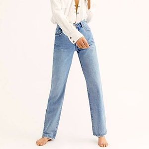 Rollas jeans classic straight leg fit high rise size 28